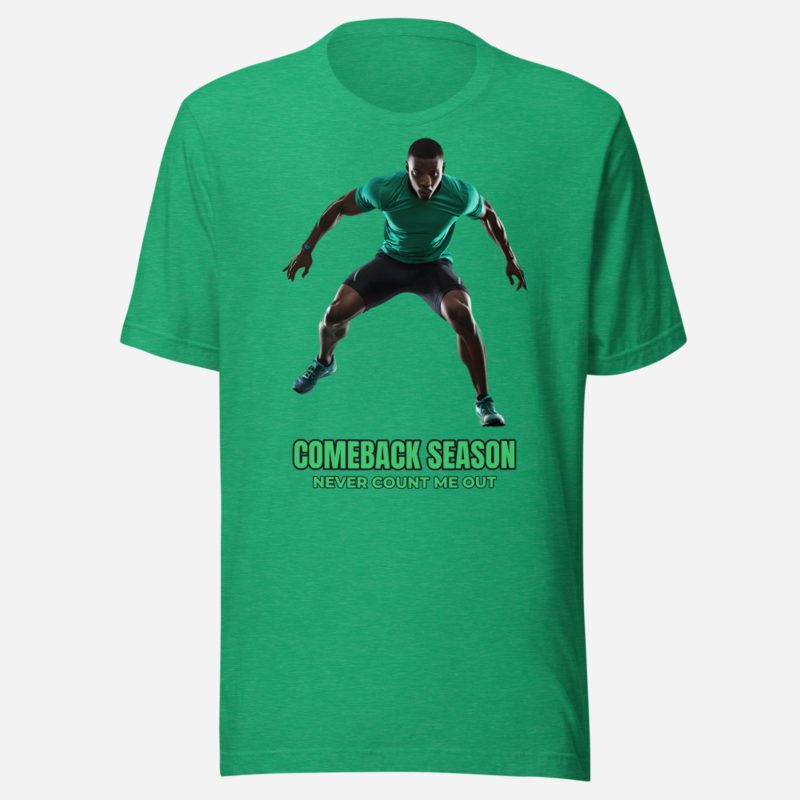 Shining Champion Comeback Season Tee in Heather Kelly