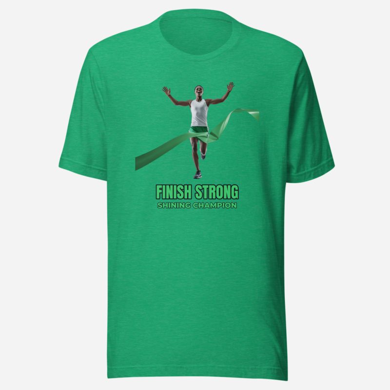Shining Champion Finish Line Tee Heather Kelly