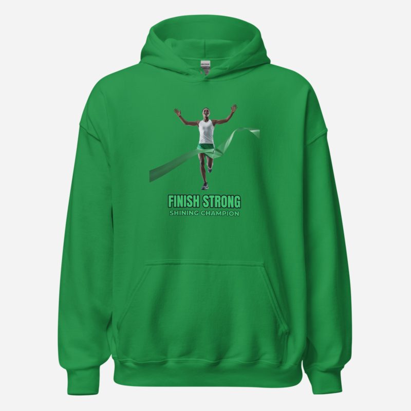 Shining Champion Finish Line Hoodie in Irish Green