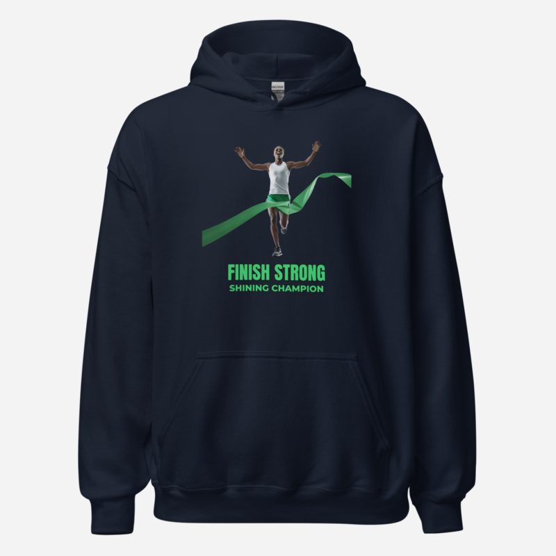 Shining Champion Finish Line Hoodie Navy