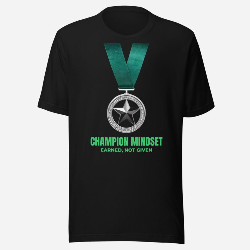 Shining Champion Champion Medal Tee in Black