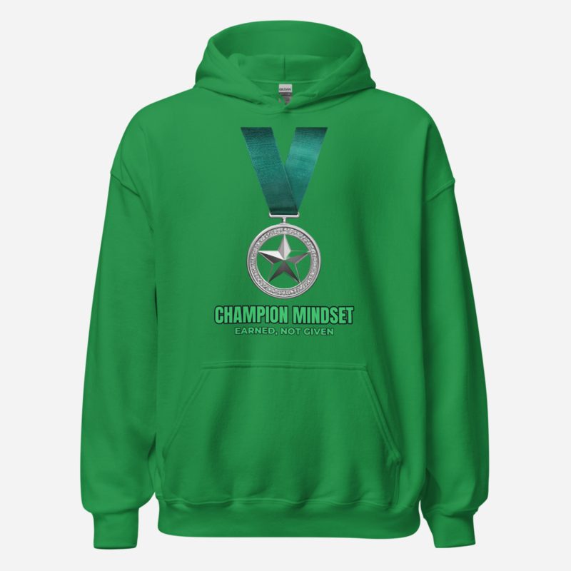 Shining Champion Champion Medal Hoodie in Irish Green