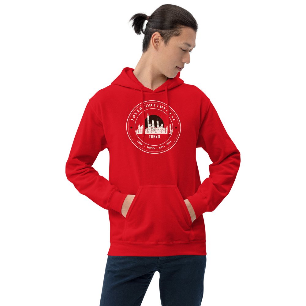 Intercontinental Chef Tokyo Crest Hoodie in Red