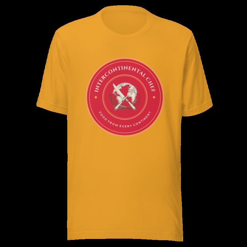 Intercontinental Chef Globe Crest Tee Mustard