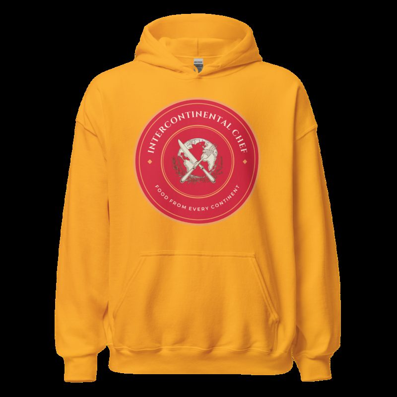 Intercontinental Chef Globe Crest Hoodie Gold