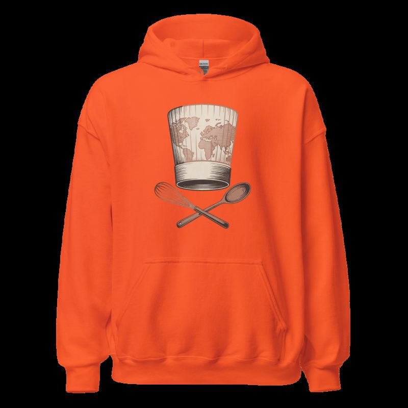 Intercontinental Chef World Chef Hat Hoodie Orange