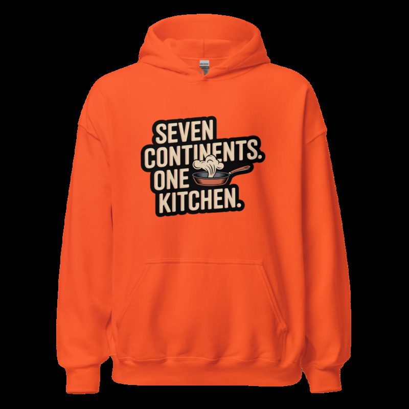 Intercontinental Chef Seven Continents Hoodie Orange