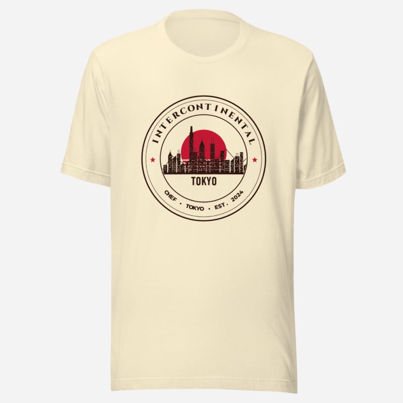 Intercontinental Chef Tokyo Crest Tee in Natural