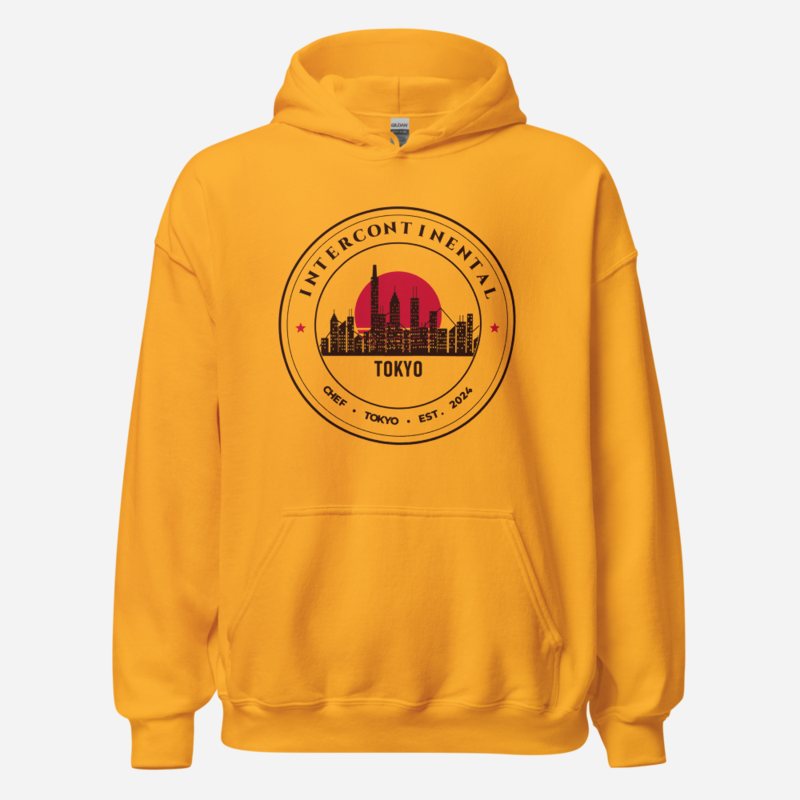 Intercontinental Chef Tokyo Crest Hoodie in Gold