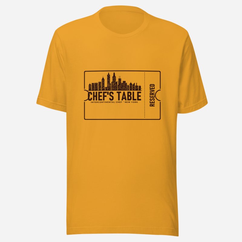 Intercontinental Chef Chefs Table Ticket Tee Mustard