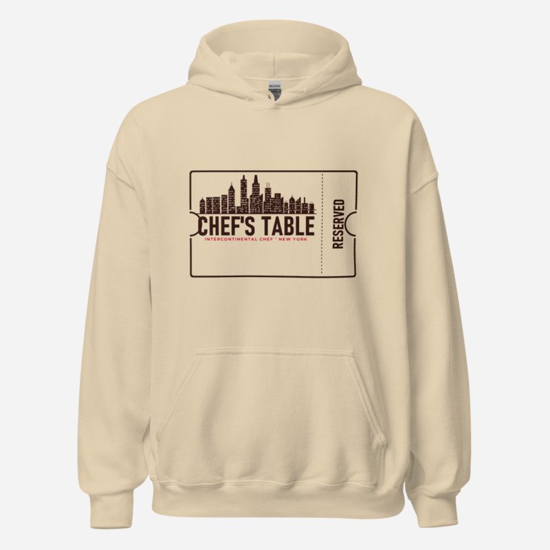 Intercontinental Chef Chefs Table Ticket Hoodie in Sand