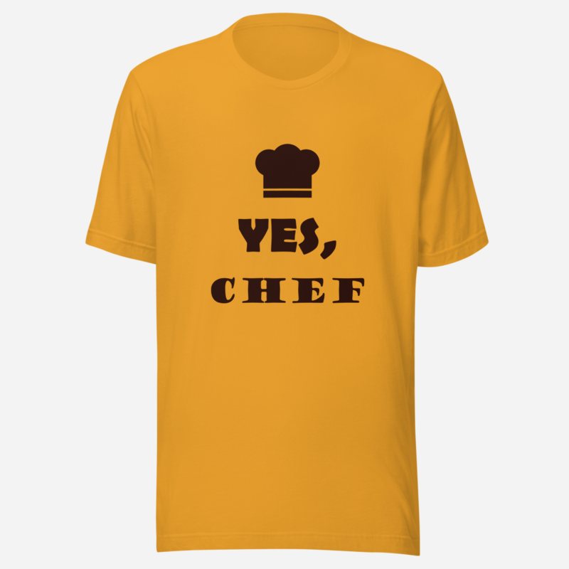 Intercontinental Chef Yes Chef Tee in Mustard
