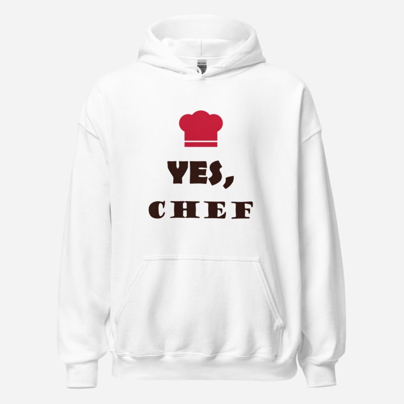 Intercontinental Chef Yes Chef Hoodie in White