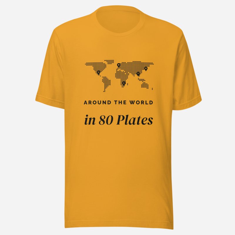 Intercontinental Chef Around The World In 80 Plates Tee Mustard