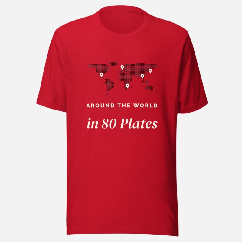 Intercontinental Chef Around The World In 80 Plates Tee Red