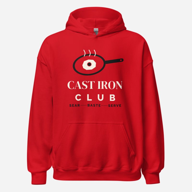 Intercontinental Chef Cast Iron Club Hoodie Red
