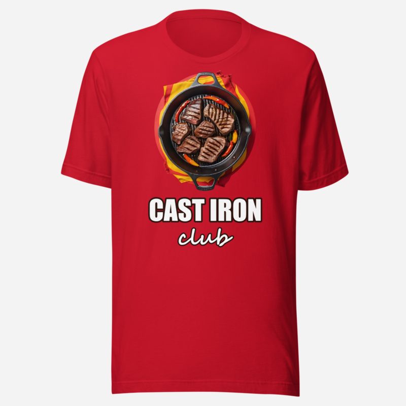 Intercontinental Chef Cast Iron Club Premium Tee in Red