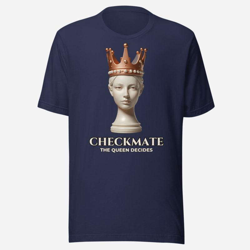Chess Checkmate Checkmate Queen Tee Navy