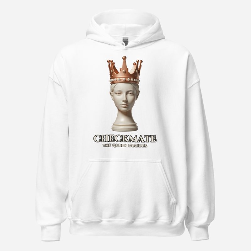 Chess Checkmate Checkmate Queen Hoodie in White