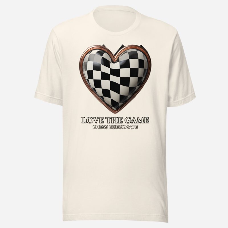 Chess Checkmate Love The Game Tee in Vintage White