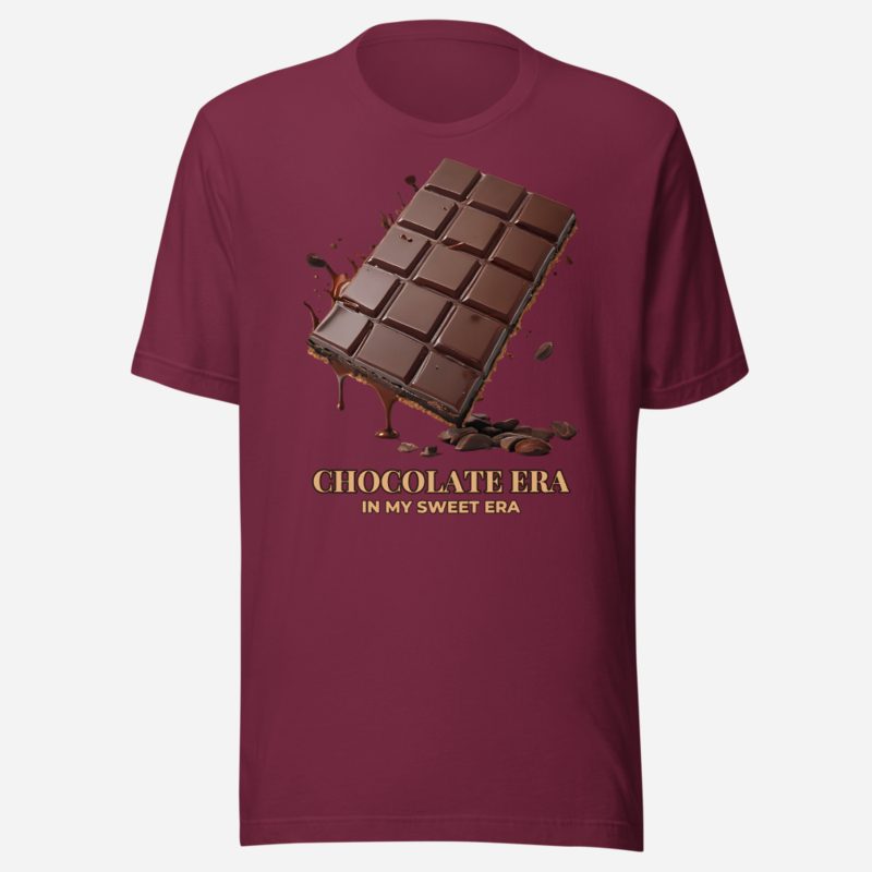 Chocolate Era Broken Bar Tee Maroon