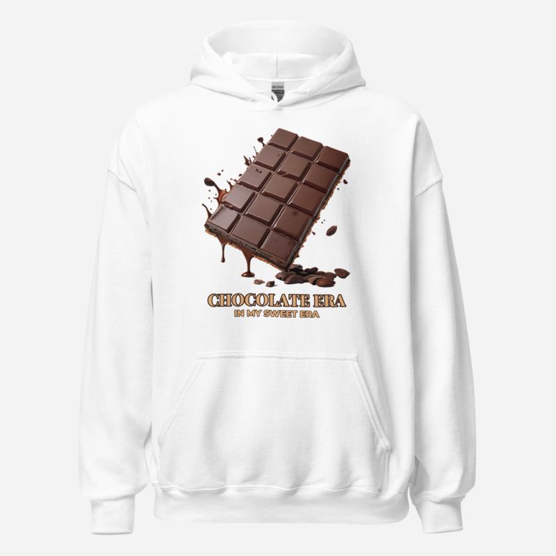 Chocolate Era Broken Bar Hoodie White