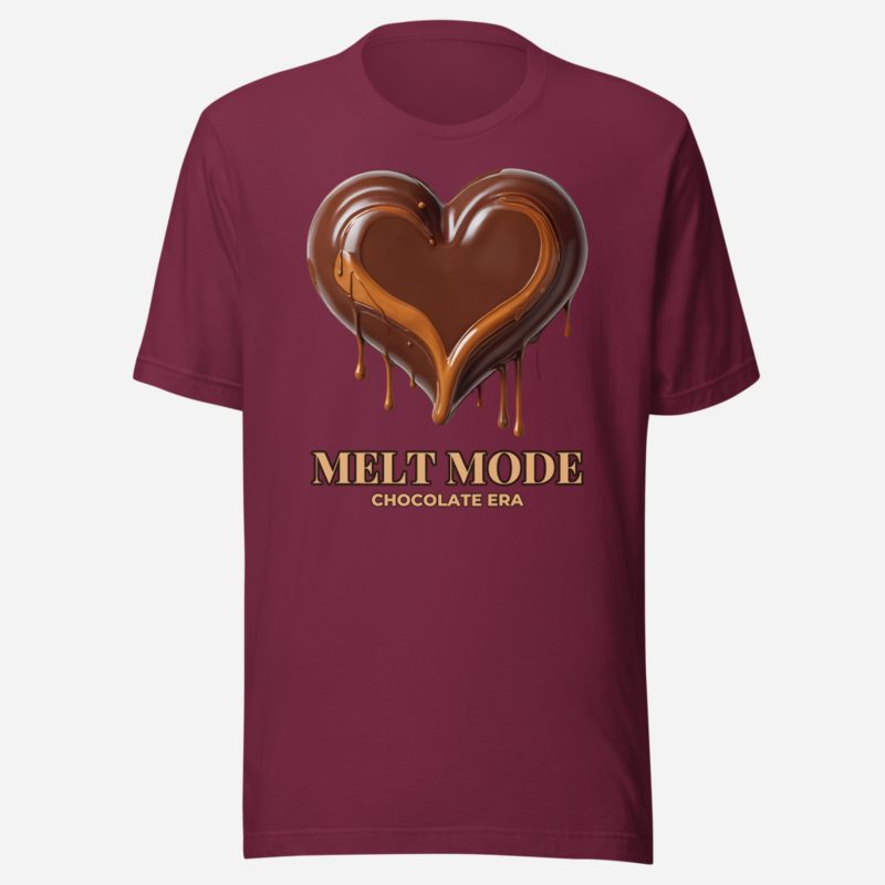 Chocolate Era Melt Mode Tee Maroon