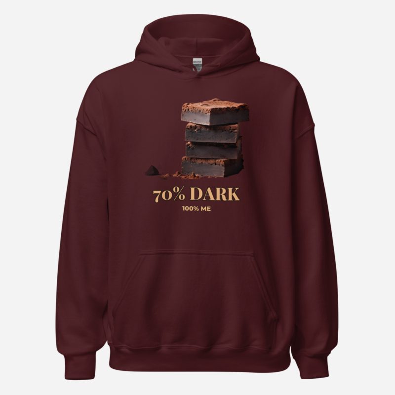 Chocolate Era Seventy Percent Hoodie in Maroon