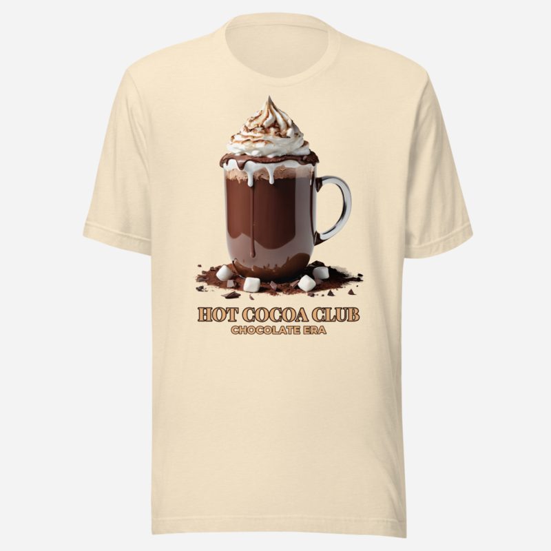 Chocolate Era Hot Cocoa Club Tee in Heather Natural