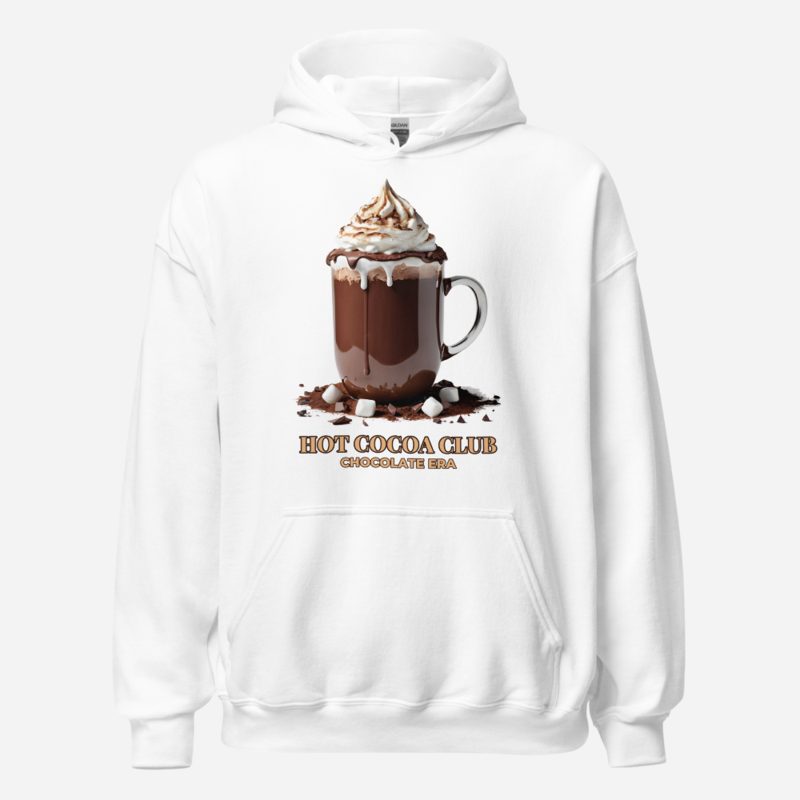 Chocolate Era Hot Cocoa Club Hoodie White