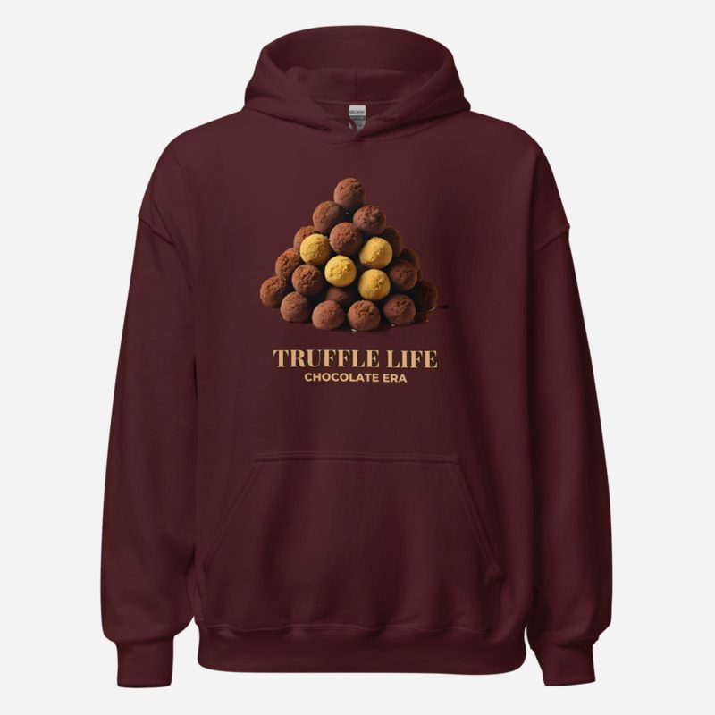 Chocolate Era Truffle Life Hoodie in Maroon