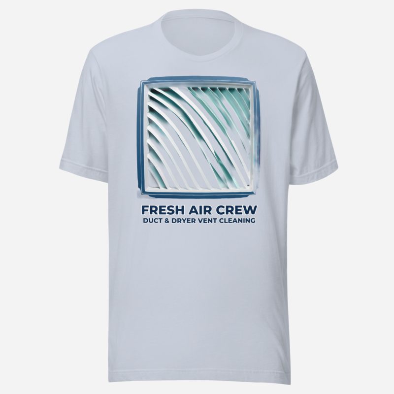 Clear Air Cleaning Fresh Air Crew Tee Light Blue