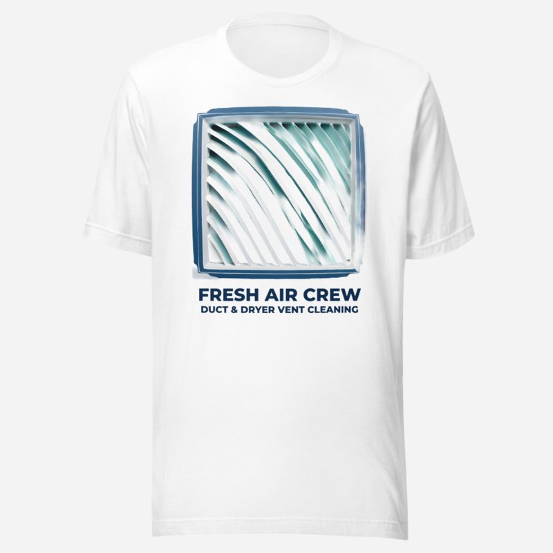 Clear Air Cleaning Fresh Air Crew Tee in White