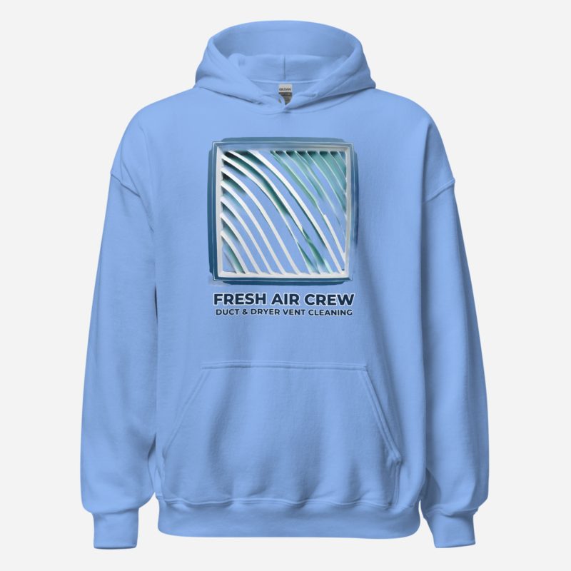 Clear Air Cleaning Fresh Air Crew Hoodie Carolina Blue