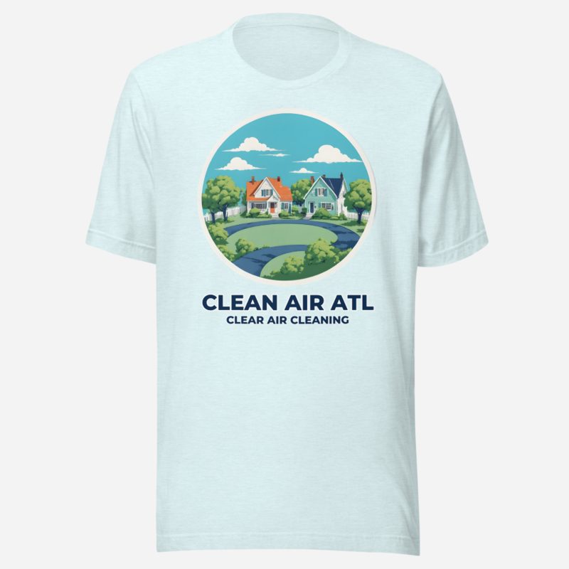 Clear Air Cleaning Clean Air ATL Tee in Heather Ice Blue