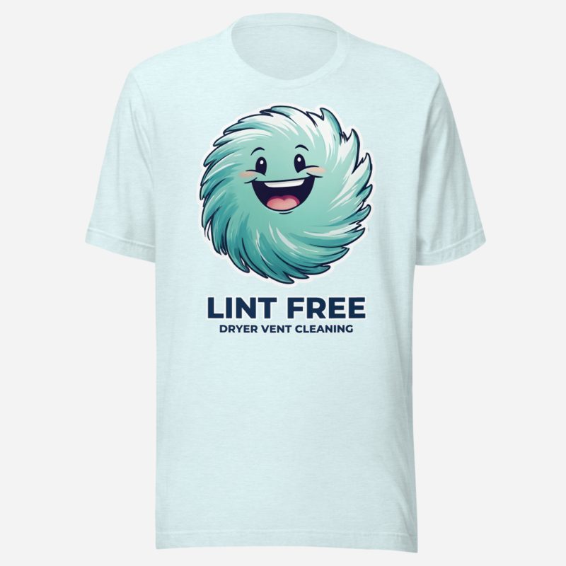 Clear Air Cleaning Lint Free Tee in Heather Ice Blue