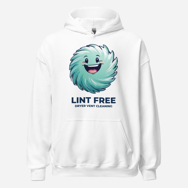 Clear Air Cleaning Lint Free Hoodie in White