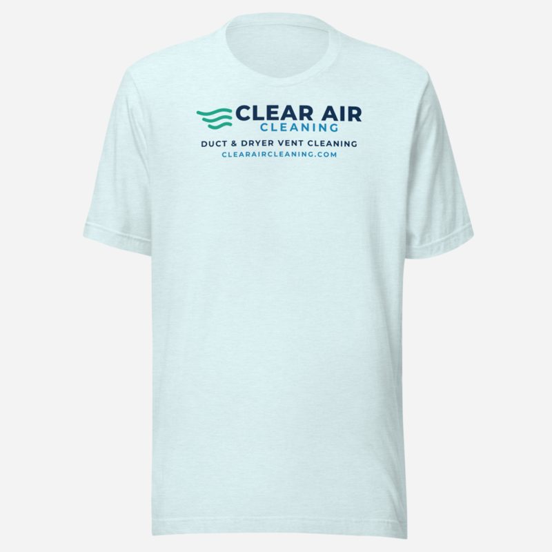 Clear Air Cleaning Crew Tee in Heather Ice Blue