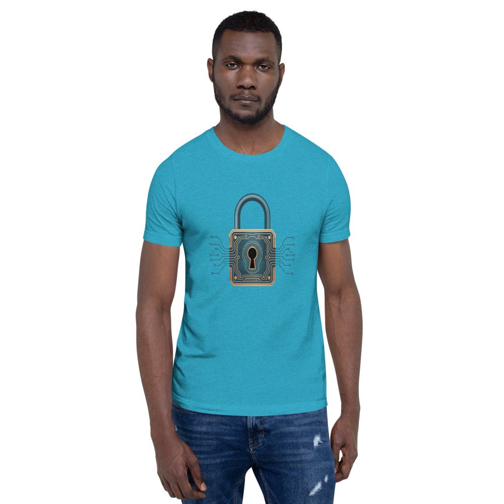 Cybersecurity Geniuses Lock Circuit Icon Tee