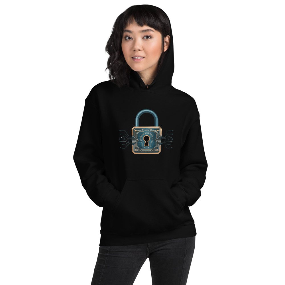 Cybersecurity Geniuses Lock Circuit Icon Hoodie