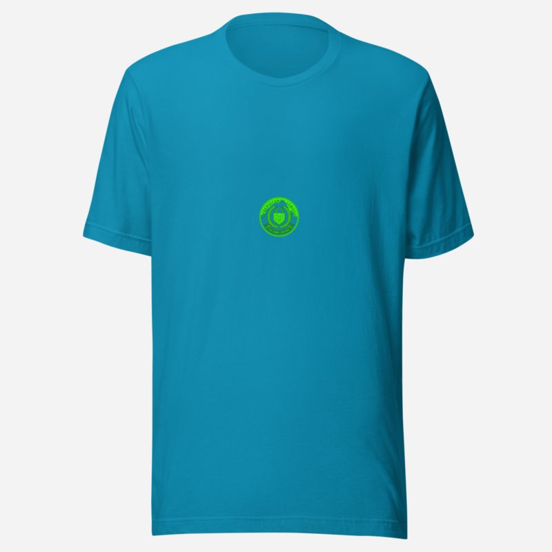 Cybersecurity Geniuses Shield Crest Tee Aqua