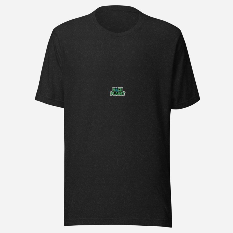 Cybersecurity Geniuses Hack The Planet Tee Black Heather