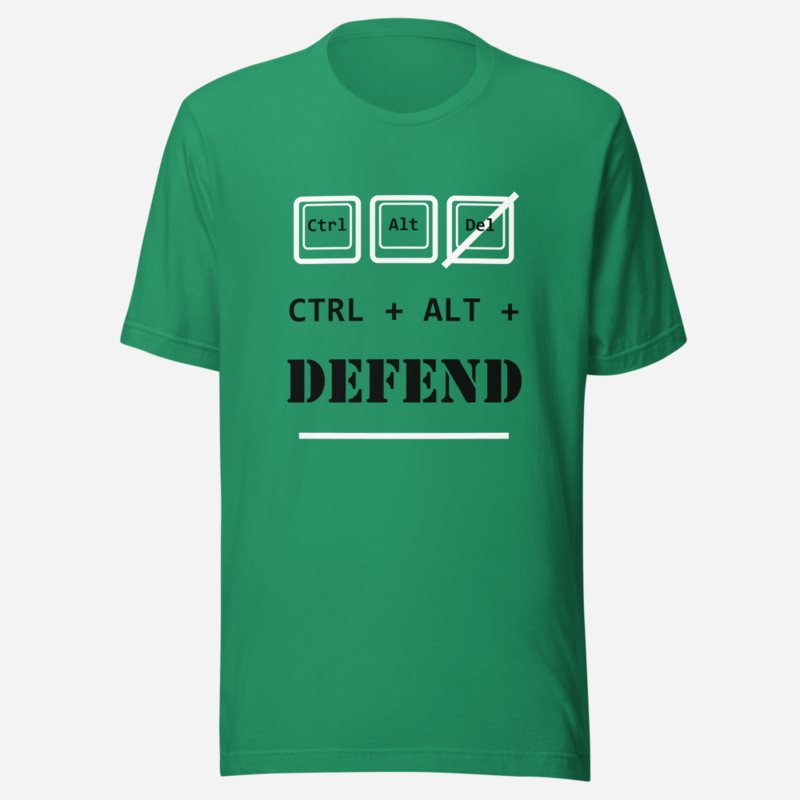 Cybersecurity Geniuses Ctrl Alt Defend Tee Kelly