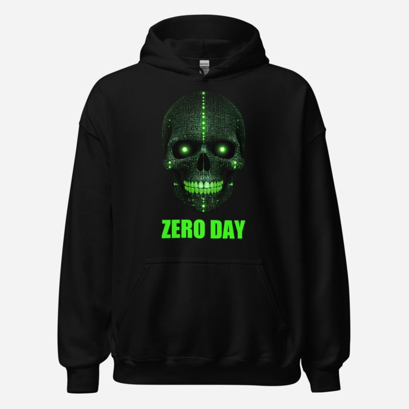 Cybersecurity Geniuses Zero Day Binary Skull Hoodie