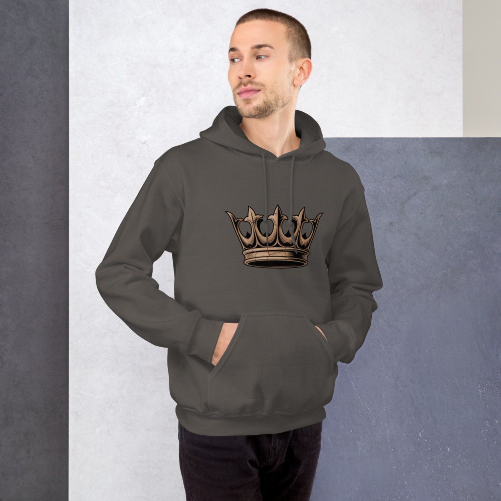 Evil Leaders Cracked Crown Icon Hoodie Front