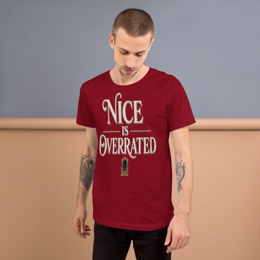 Evil Leaders Nice Is Overrated Tee Front