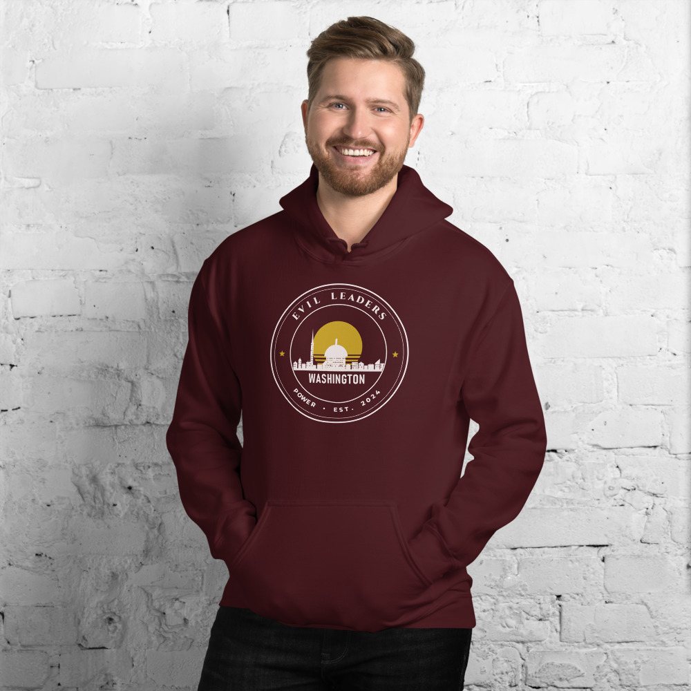 Evil Leaders Capital Crest Hoodie in Maroon
