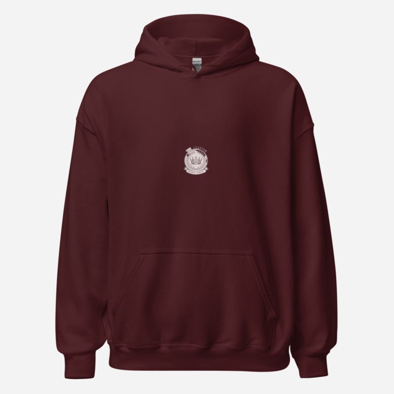 Evil Leaders Crown Crest Hoodie Maroon