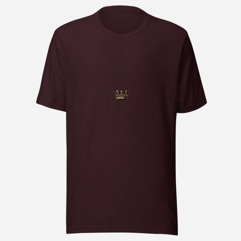 Evil Leaders Cracked Crown Icon Tee Oxblood Black