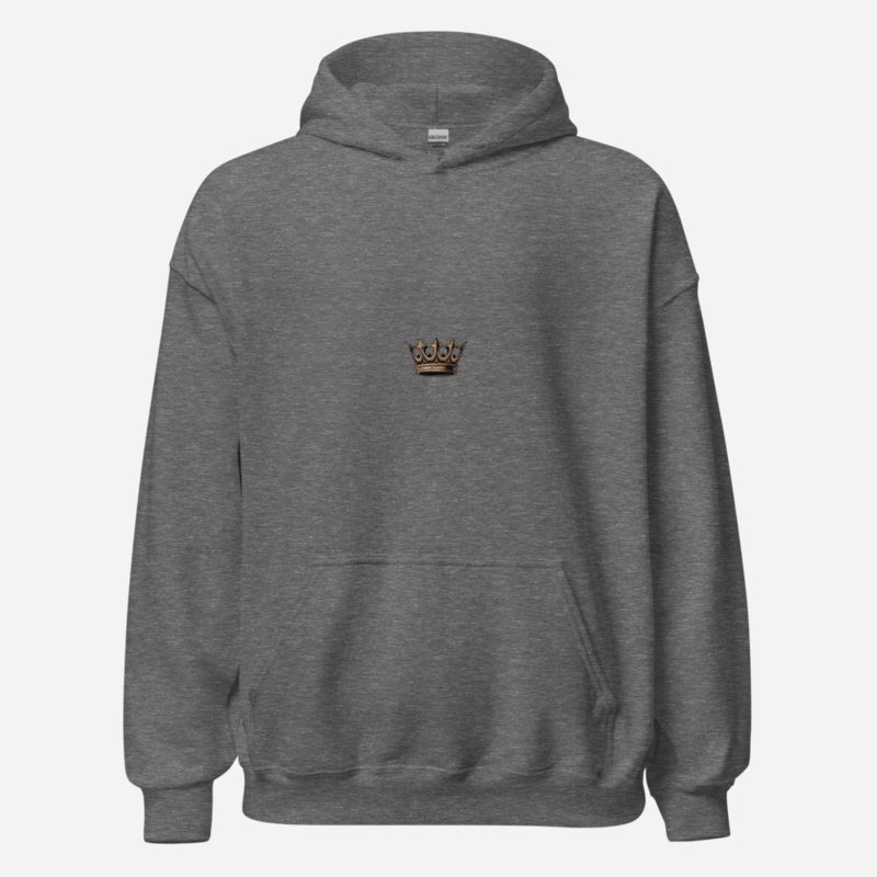 Evil Leaders Cracked Crown Icon Hoodie Graphite Heather